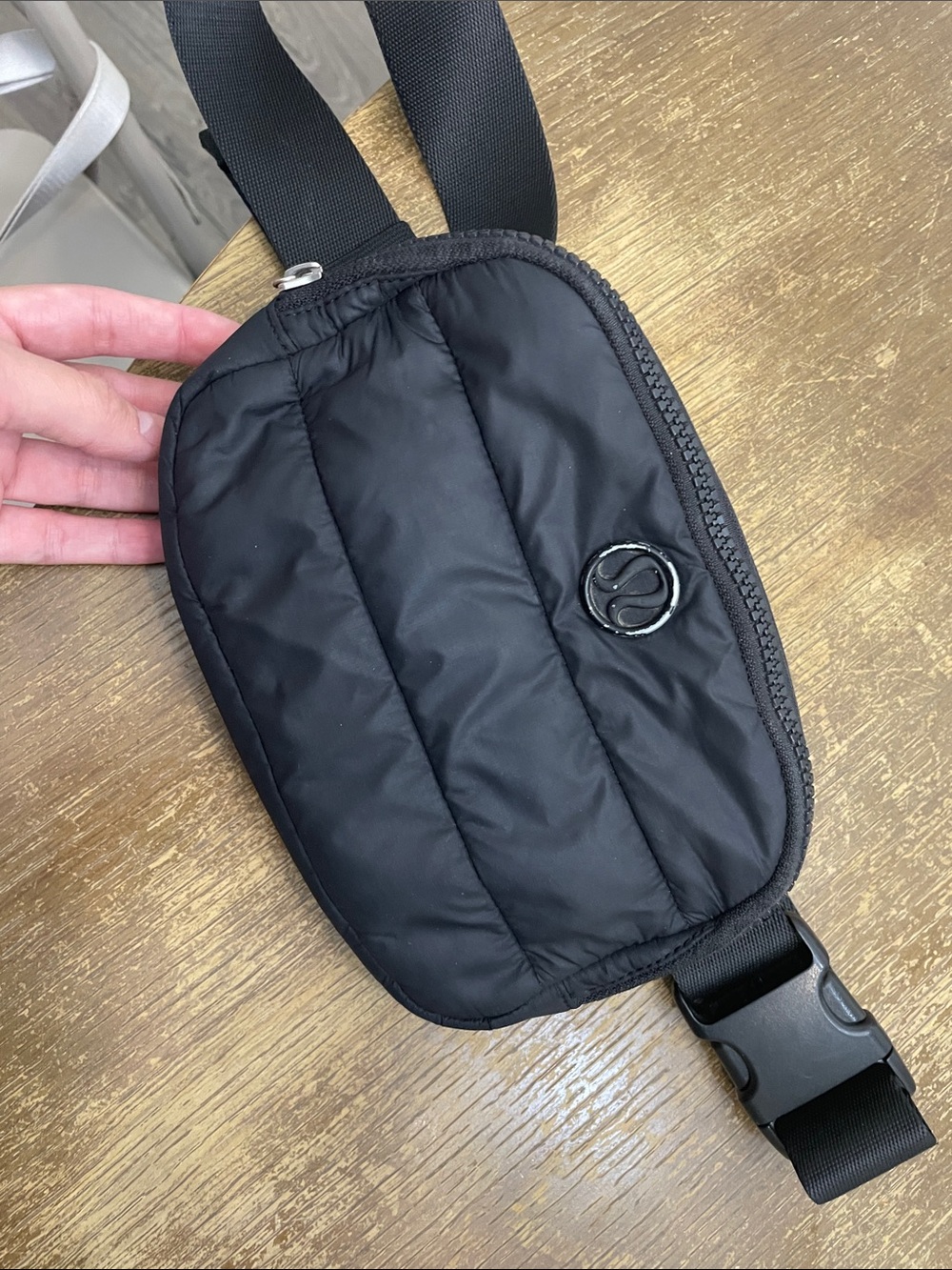 lululemon athletica Black Quilted Belt Bag